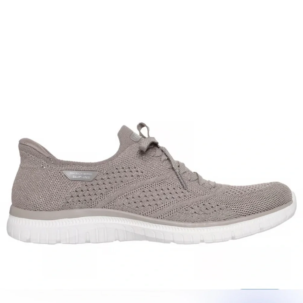Skechers Swift Fit Tan Slip-On Sneakers - Picture 4 of 4
